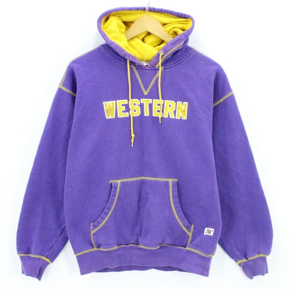 Vintage Sportco Authentic Hoodie Women's Purple Pullover Western Embroidered M - Picture 1 of 8